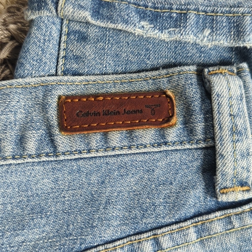 Calvin Klein Jeans Vintage Folded Hem Sewn Denim Size Women's 8 - Picture 7 of 8